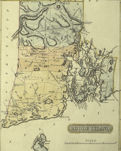 Map of Rhode Island